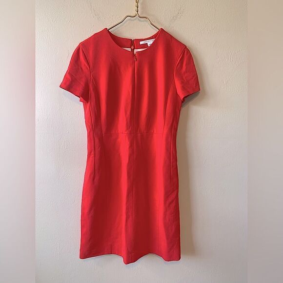 Diane Von Furstenberg Coral Sheath dress Size 8 Valentine - Picture 1 of 11